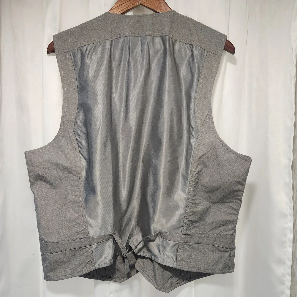 Armani Exchange Mens‎ Suit Vest Waistcoat XL Grey Formal